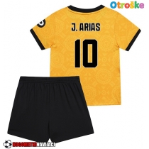 Otroške Nogometnih dresov Wolves Jhon Arias #10 Domači 2025-26 Kratki rokavi (+ hlače)